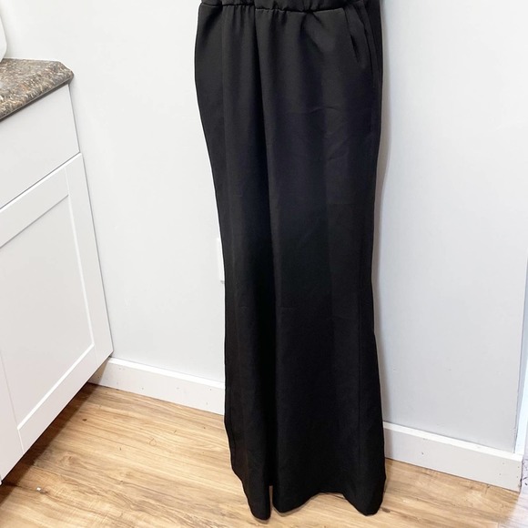 Anthropologie Drew Wide Leg Jumpsuit Black Large - Picture 14 of 16